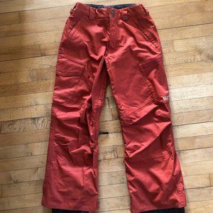 Burton Dry Ride Orange Snow Pants XS